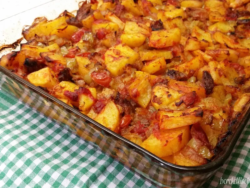 Fırında Kavurmalı Patates